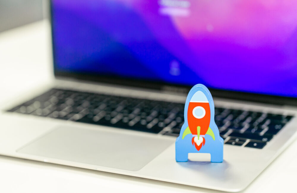 Rocket on Laptop