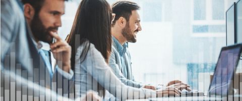 People working in office