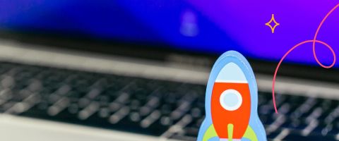 Rocket on laptop