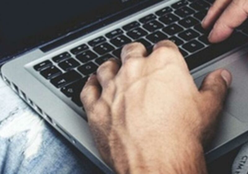 Man on a laptop