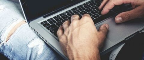Man on a laptop