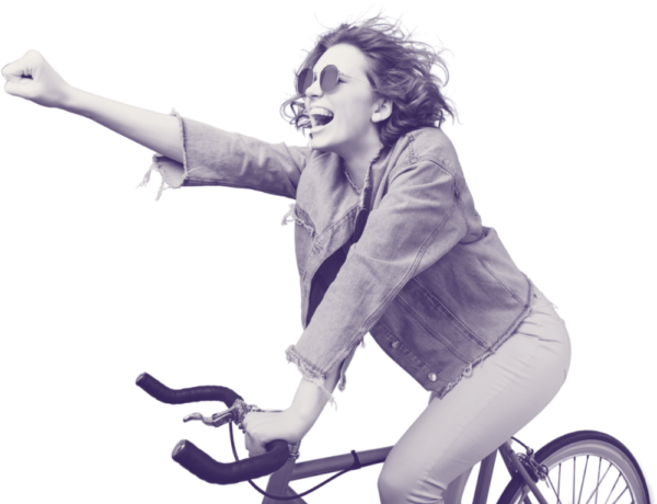Person on bike